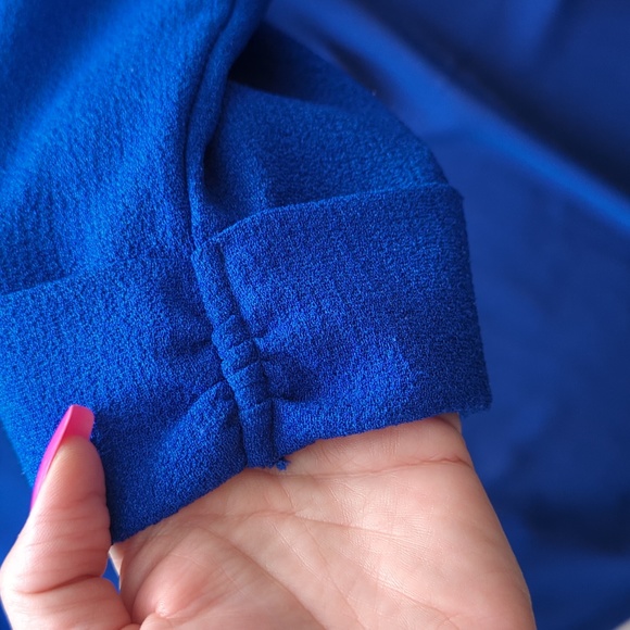 High low Blue Mesh Back Blazer 💙 - Picture 3 of 4